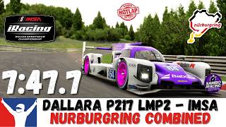 iRacing LMP2 뉘르부르크링 가이드 7:47.7 Dallara P217 뉘르부르크링 콤바인드 트랙 가이드 랩 screenshot 3