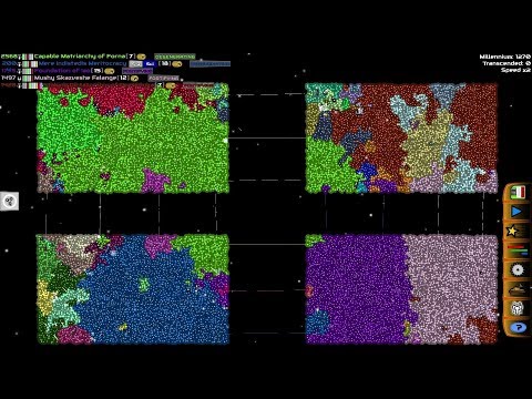 AI Only Timelapse: Multi-Galaxy Simulation (13000 Stars, 1.3 Million Years)