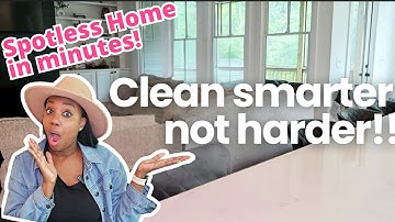CLEANING HACKS FOR A SPOTLESS HOME IN MINUTES! Clean smarter and make cleaning 100% easier!