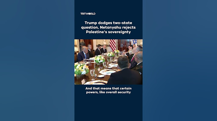 Trump, Netanyahu dodge two-state question of independent Palestinian state