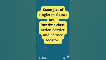 What are Singleton class - Java interview #shorts