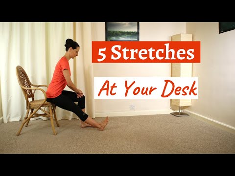 5 Min Stretch At Your Desk - Get Energized Quickly In The Office