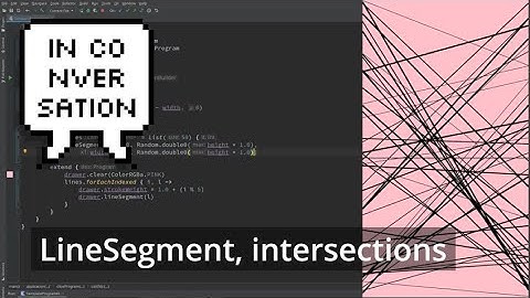 OPENRNDR curves #1: LineSegment, intersections