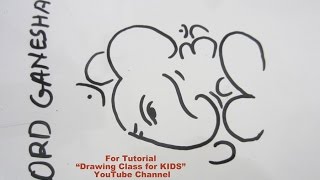 How to Draw- Easy Lord Ganesha Ganpati from OHM Step by Step Tutorial for Kids