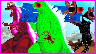 Godzilla & Shin Godzilla vs Evolution of SIREN HEAD   Coffin Dance Song Meme Cover