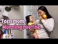 TEEN MOM WINTER MORNING ROUTINE☀️💘 |PREGNANT AT 15💞