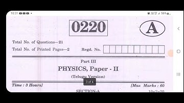 TS inter 2nd year Physics TM model question paper 2023 March IPE #TSInter #TSInterPapers #tsinter23