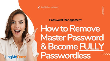 How to Remove Master Password