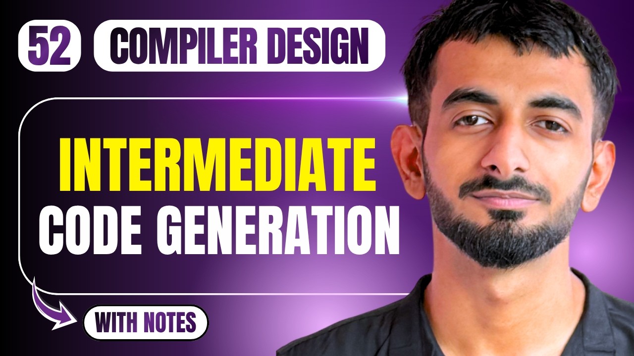 Intermediate Code Generation | Compiler Design | Unit 04 | Hindi - YouTube