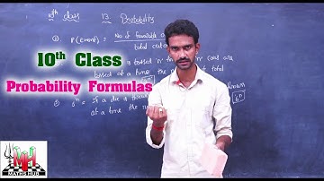 10th Class - Probability Formulas