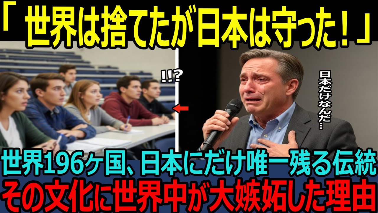 【海外の反応】「日本を止めないと危険だ！」米国有名大学教授が語った、世界が注目する日本の精神とは