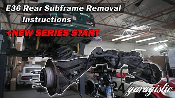 How to Remove Your Rear Subframe in Your E36 | GOBLIN-E36 EP1