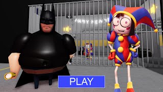 Roblox - Gameplay Walkthrough Part 92 - New Escape Batman Barry's Prison Run Obby With Pomni