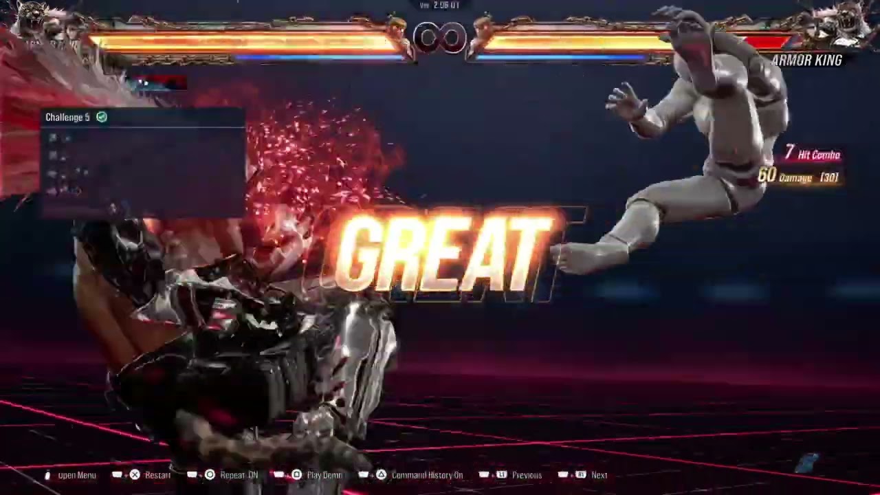 Armour King Combo Challenges Tekken 8