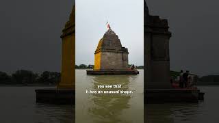 Ancient Indian temple built on a river