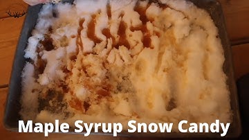 Maple Syrup Snow Candy Recipe {VIDEO}