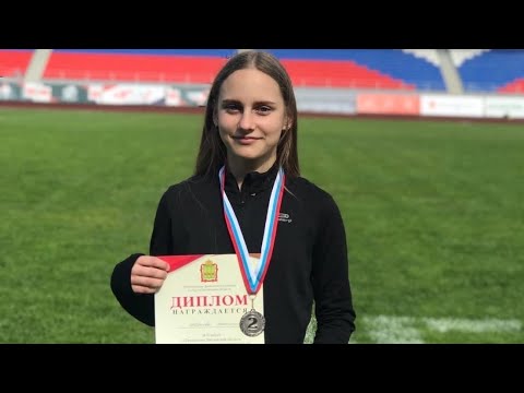 Анастасия Швецова. 100 метров - 12.8 сек. Первенство области. Забег ВК ...