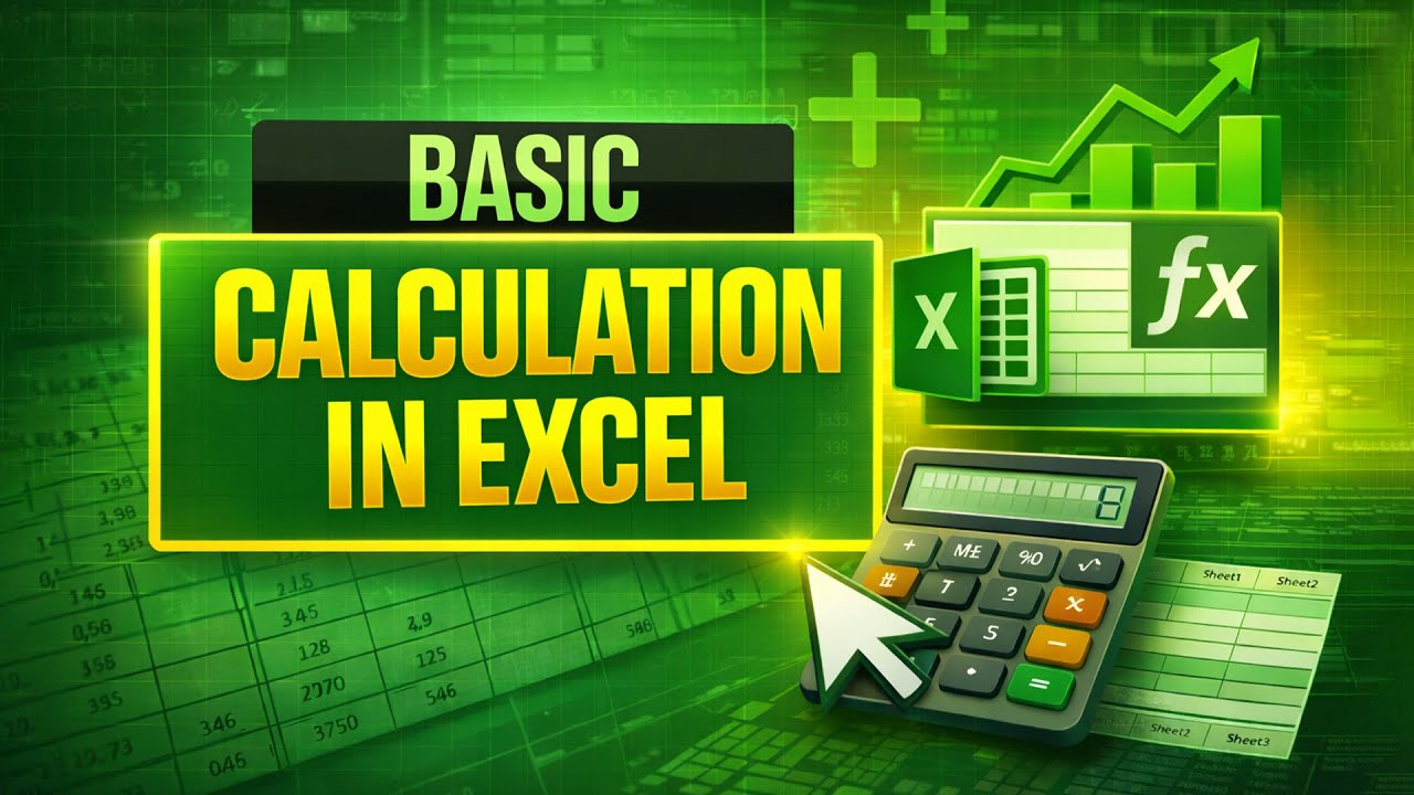 Lecture 3 | Basic Calculation in Excel Explained 🔥 | Excel Formulas ...