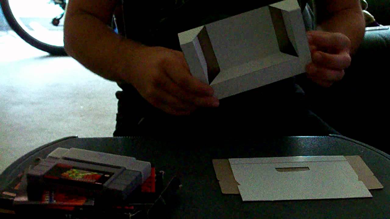 How-To Video: unfolding NEW SNES cardboard insert! - YouTube