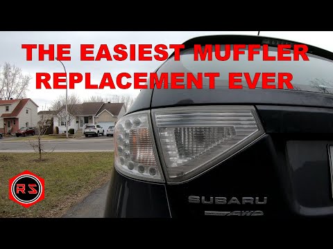 DIY Impreza muffler replacement  EASY JOB!!!