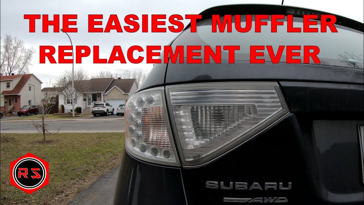DIY Impreza muffler replacement EASY JOB!!! YouTube