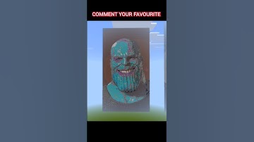 Thanos : minecraft pixel art #shorts #minecraft