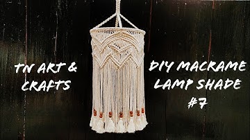 DIY MACRAME LAMPSHADE #7, Tip how to add macrame tassels