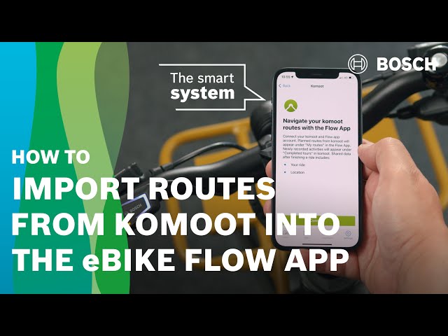 How To  Import routes from komoot into the eBike Flow app 