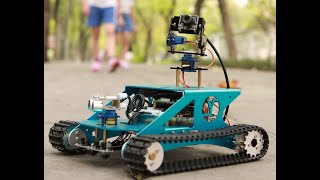 Yahboom Ai Vision G1 Tank Car Open Source Robot With Wifi Video Camera For Raspberry Pi 4B 3B 3B