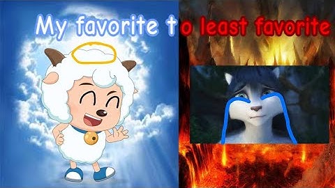 My favorite to least favorite shows list V2