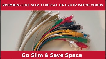 Premium-Line Slim Type Category 6A U/UTP Patch Cords