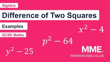 Algebra - The Difference of Two Squares (Examples)