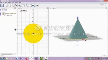 Mencari Luas Permukaan Kerucut With Geogebra