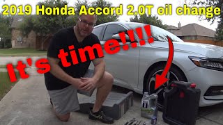 20182022 Honda Accord 2.0T Oil Change