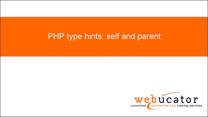 PHP type hints: self and parent