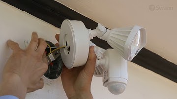 Swann Floodlight Security Camera Physical Installation, Mounting