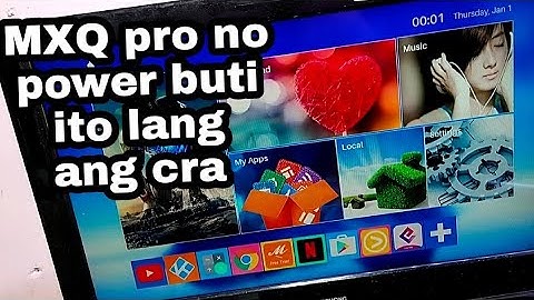 MXQ pro 5g 4k no power