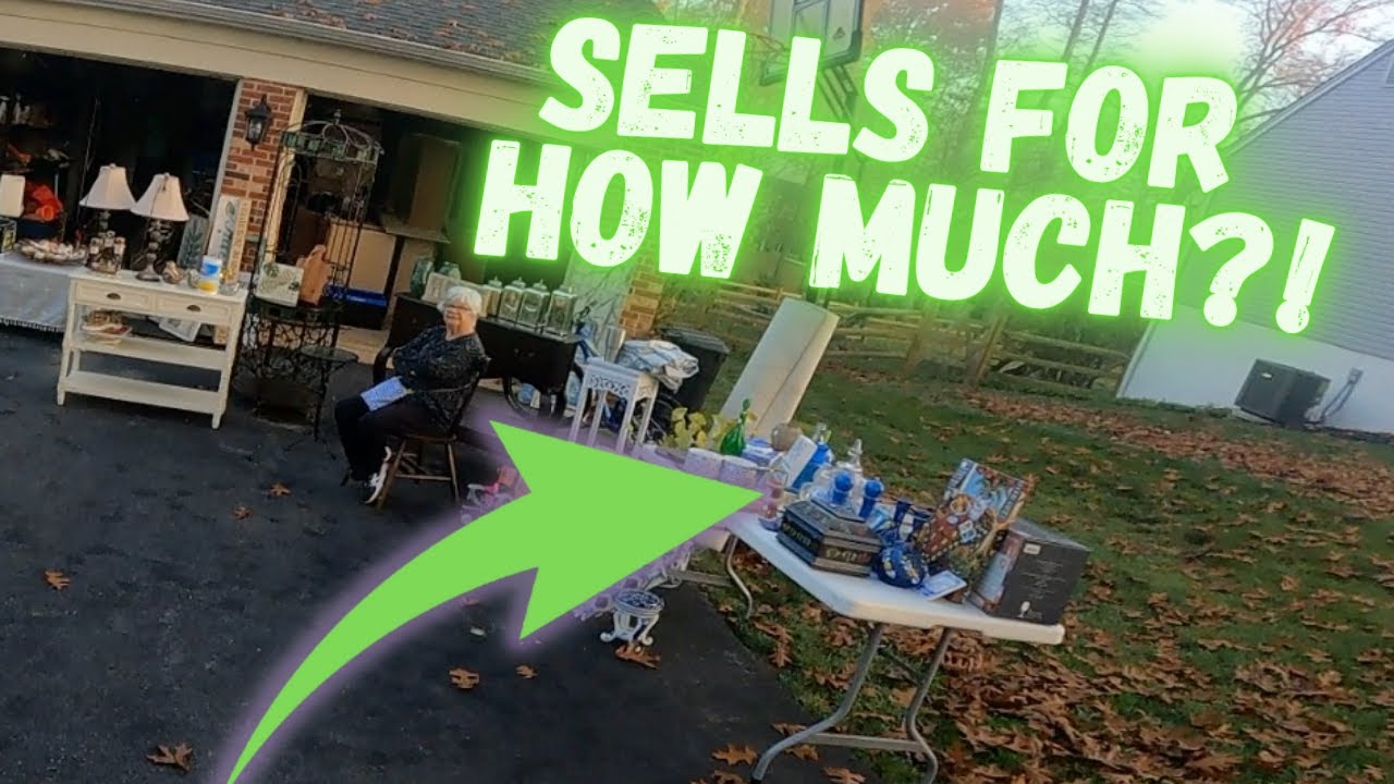 THIS GARAGE SALE SCORE EVEN SURPRISED ME! - YouTube