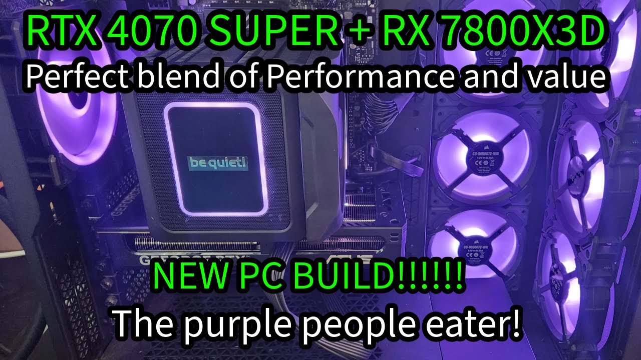 NEW PC BUILD! RTX 4070 SUPER X 7800x3d: PERFECT blend of performance ...