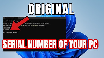 How to find the ORIGINAL serial number of PC (using CMD) in a MINUTE.