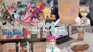 manga haul, bts meal, dyeing my hair, watching anime | vlog
