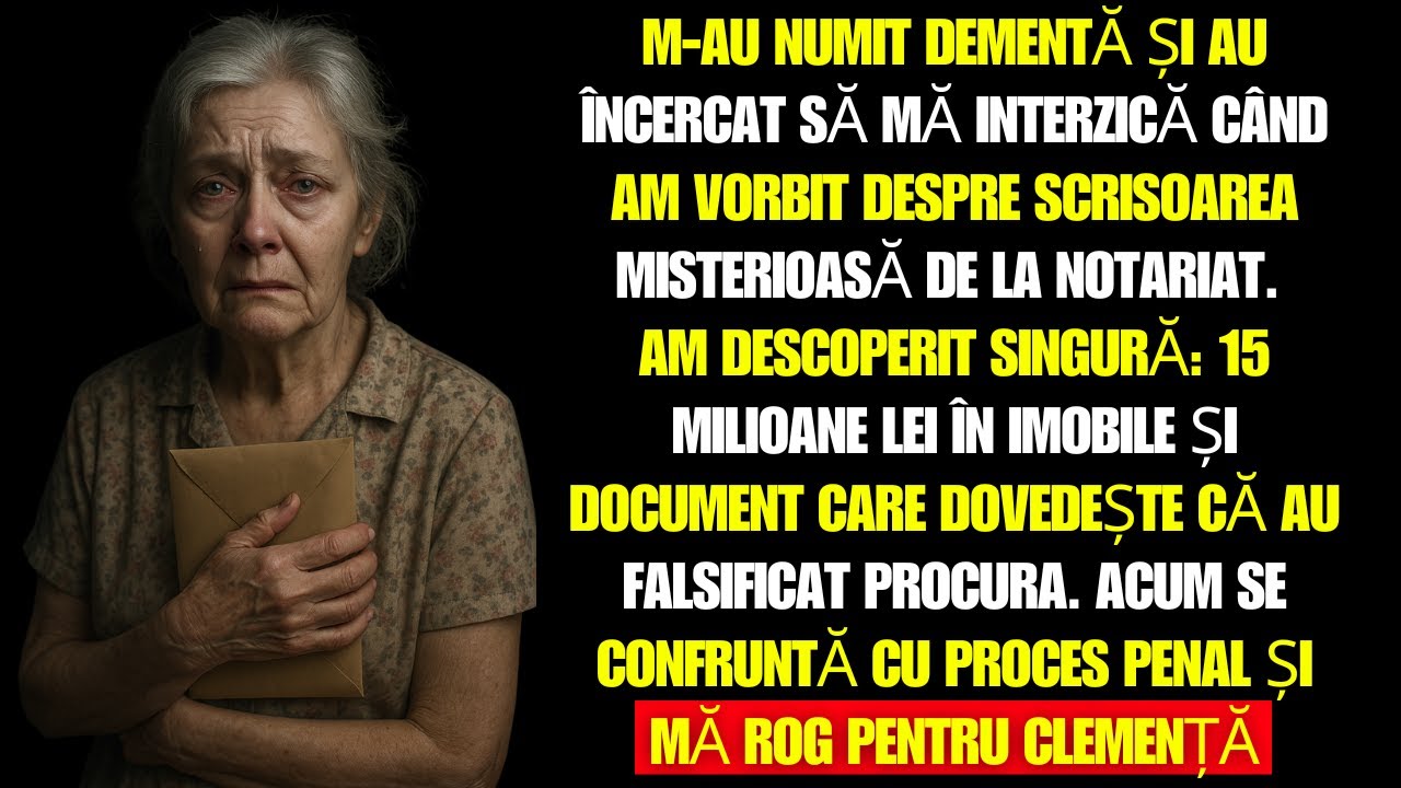 M-au numit nebună când am vorbit despre scrisoare… Acum toți îmi cer iertare