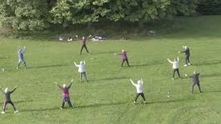 Complementary Fitness outdoor fitness filmed by Aerial Image Solutions Ltd