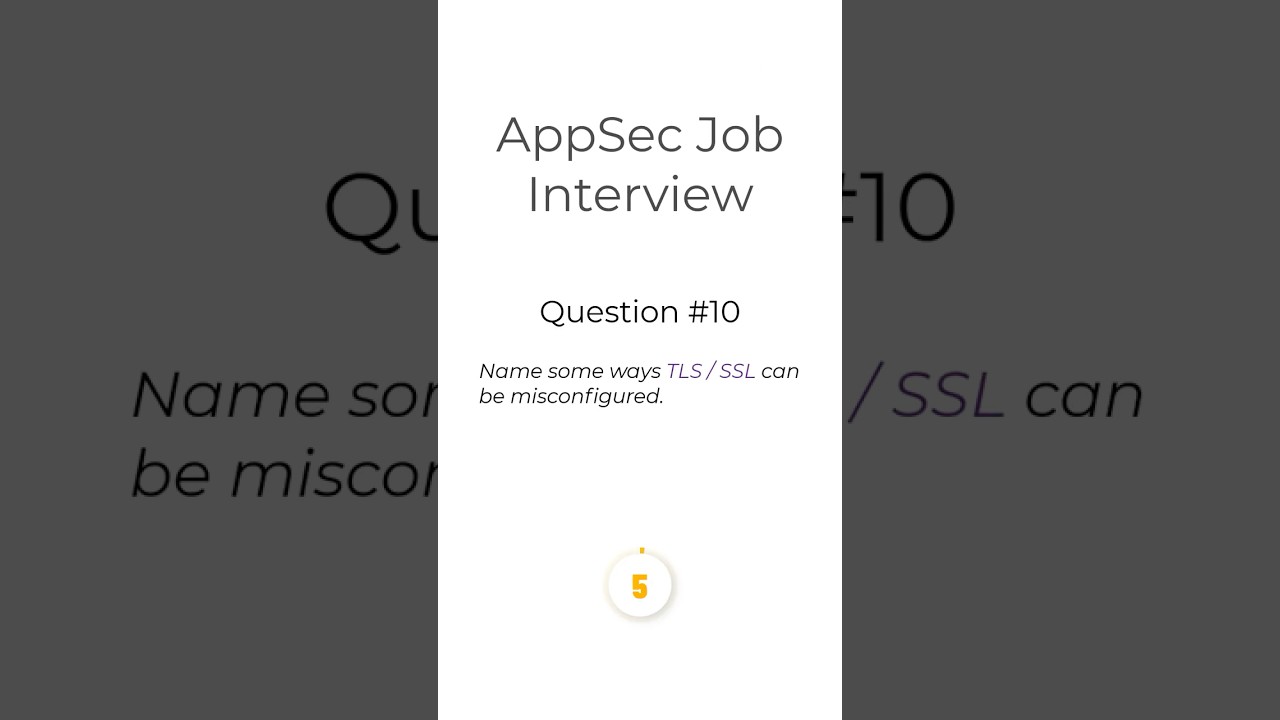 Top AppSec Job Interview Question 10 #jobinterviewtips