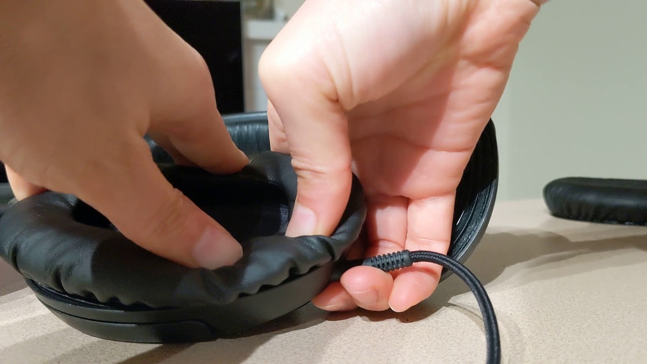 Replacing the Senneheiser PC 350 SE ear pads YouTube