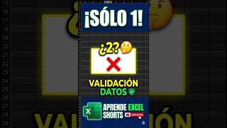 ¿Para qué sirve "IGUAL A" en Validación de Datos de Excel? 🤯