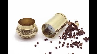 How to Disassemble, Arrange Size and Clean Brass Pepper Mill? Bazaar Anatolia 4.4" Profile