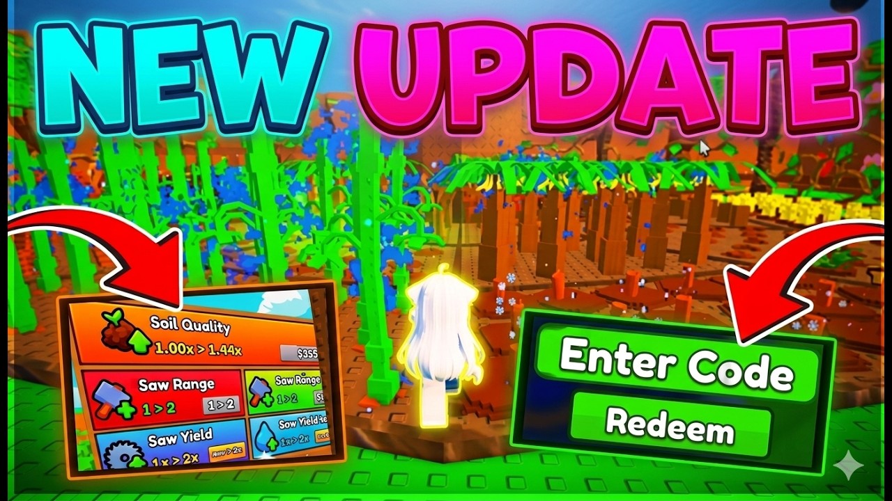 Miniatura do vídeo Build A Ring Farm Update 4 mostrando a atualização da qualidade do solo de 1,00x para 1,44x