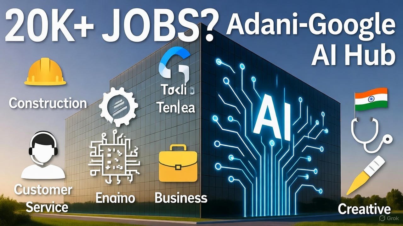 India's Mega AI Data Center: 20,000+ Jobs or Overhyped Dream? | Adani-Google Project