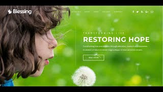 Blessing WordPress Theme | Church Website Wordpress | Charity Website Wordpress